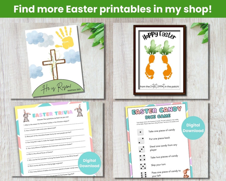 Easter Bible Trivia Game Printable Christian Easter Games - Etsy