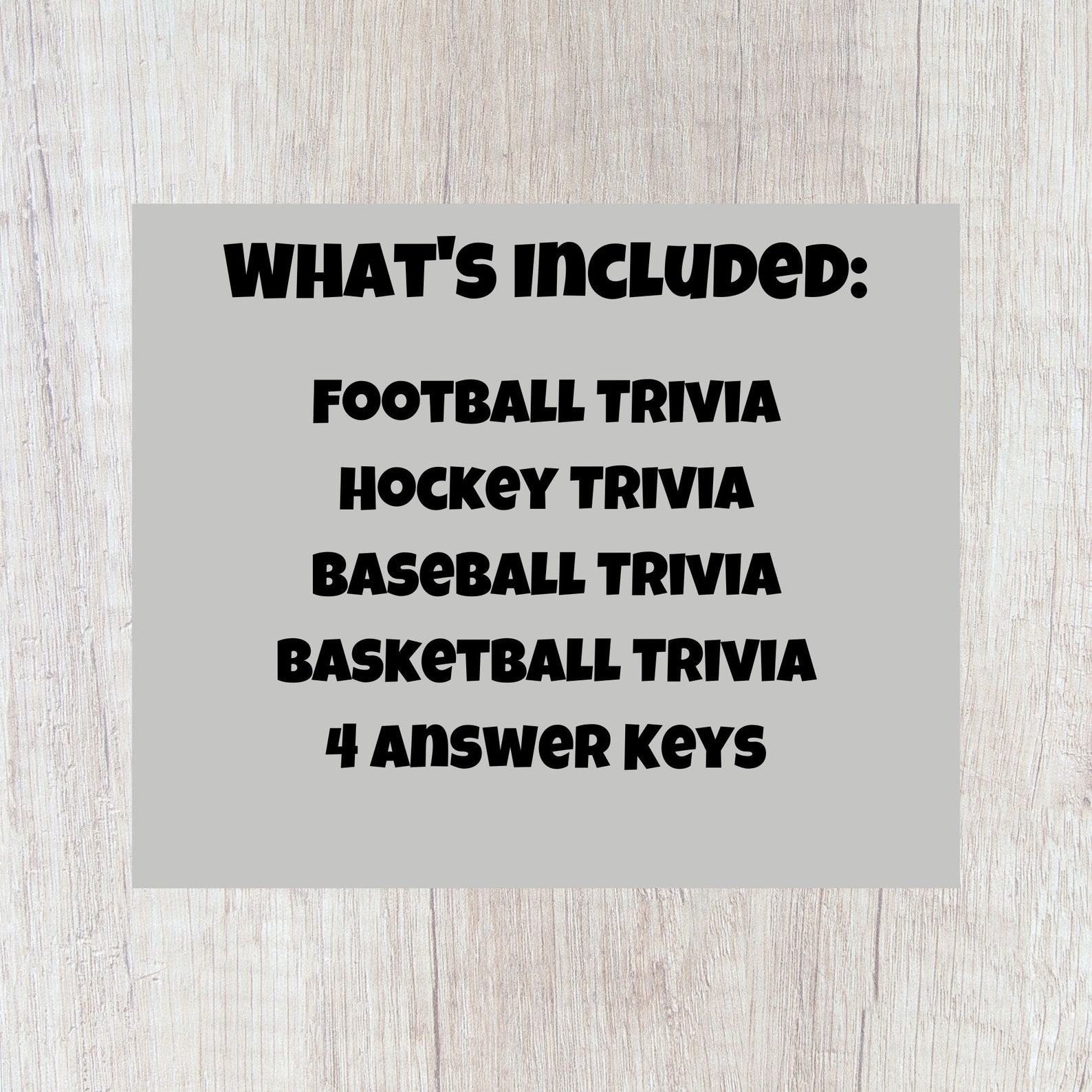 Sports Trivia Game Bundle, Football Trivia, Baseball Trivia, Basketball ... Sports Trivia Game Bundle, Football Trivia, Baseball Trivia, Basketball ...