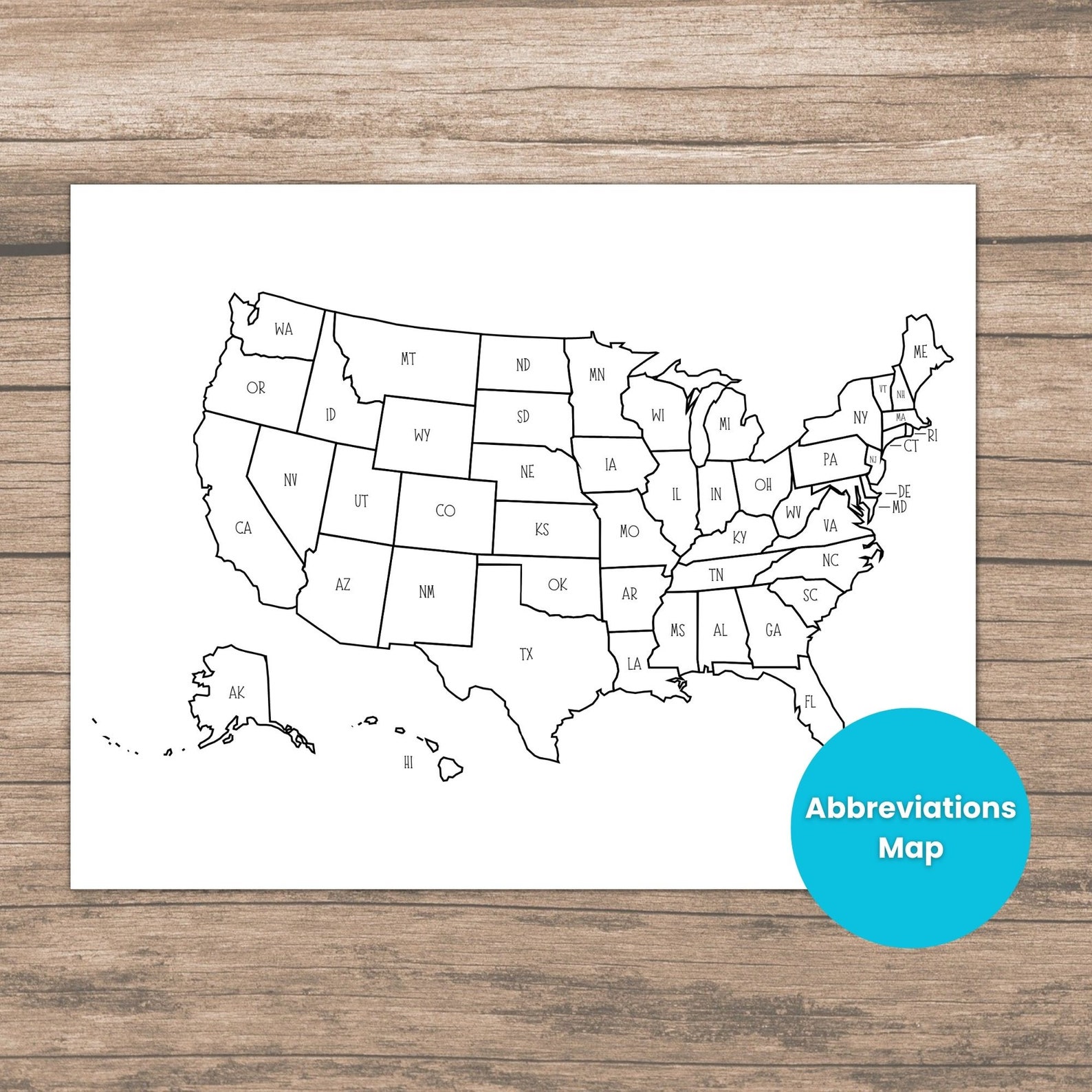 Printable Map of the USA United - Il 1588xN.5197127989 Iosi 