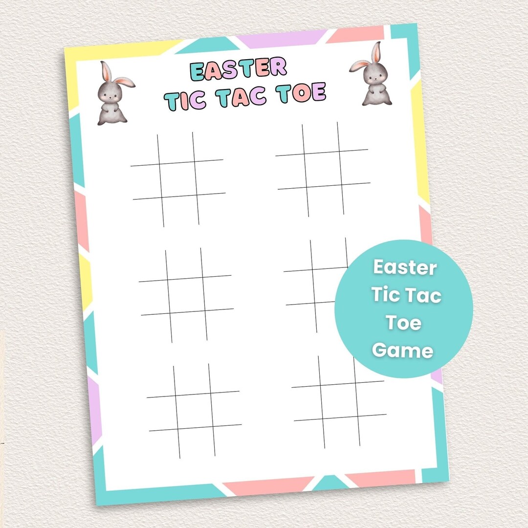 thumbnail image 2 of Easter Tic Tac Toe Extra Thick Easter Toys Gifts Bangladesh 2 of 13