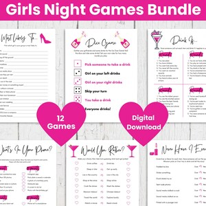 Girls Night Printable Games Good for Ladies Night Girls - Etsy