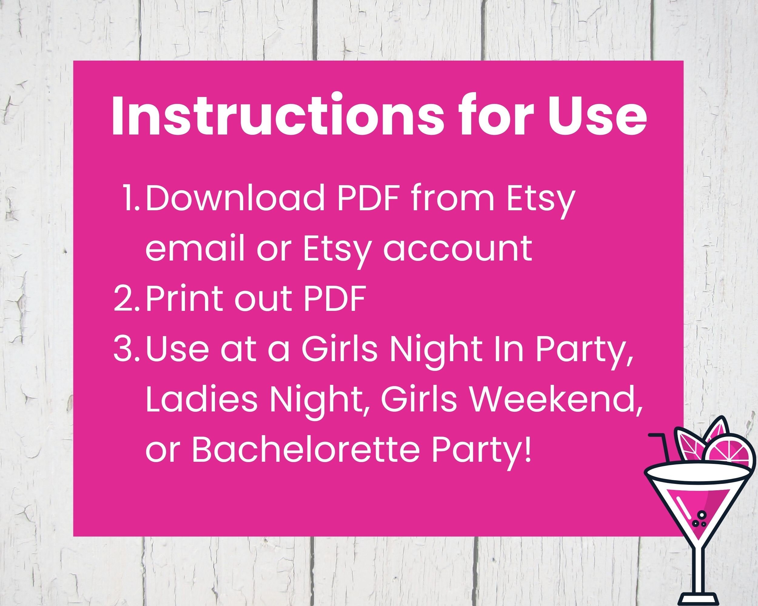 Drinking Game for Adults Printable, Drink If Party Game, Great for ...