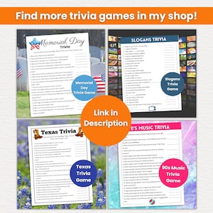 Find more trivia games in my Etsy shop bluejanebabyco