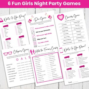 Girls Night Printable Games Good for Ladies Night Girls - Etsy