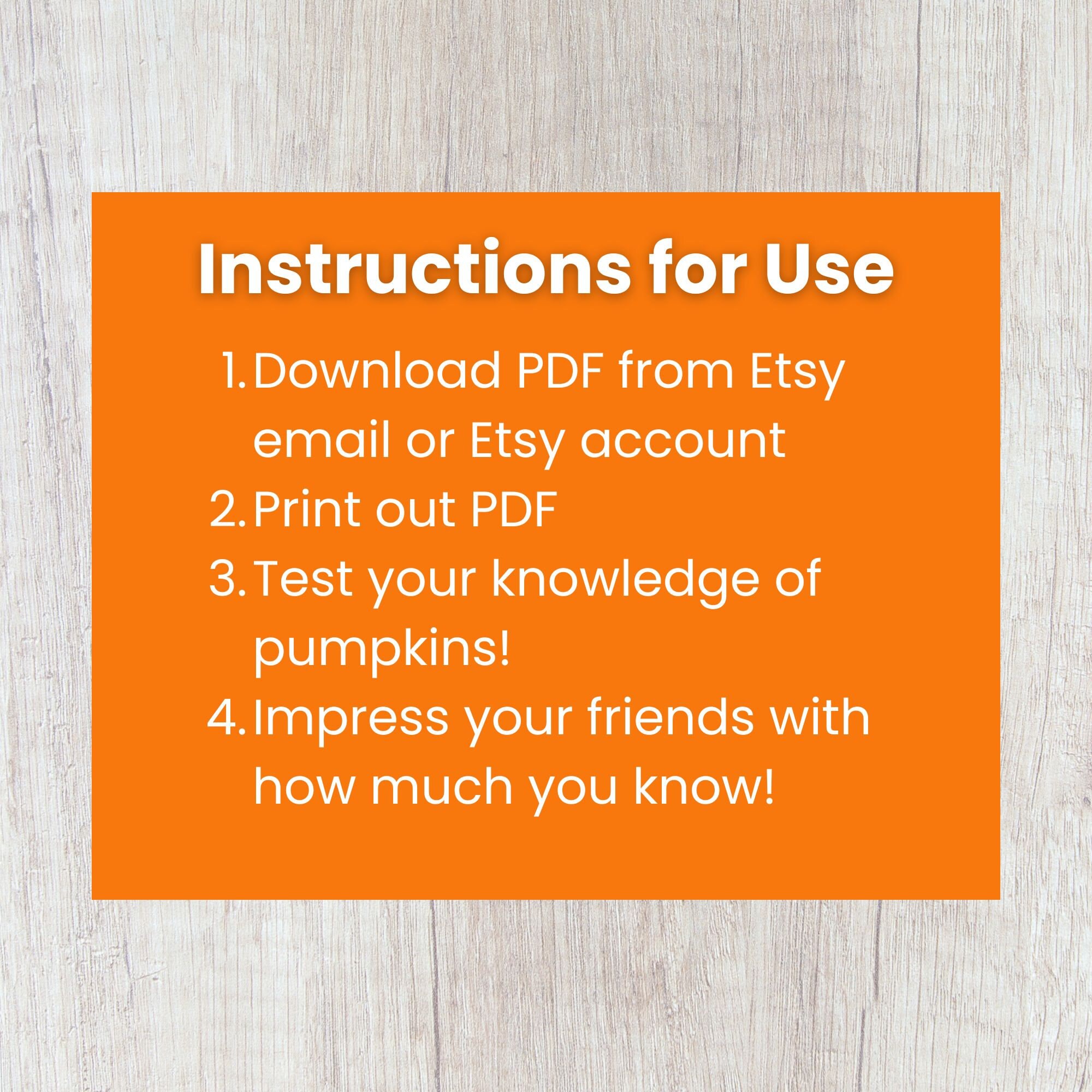 Pumpkin Trivia Game Fall Trivia Game Thanksgiving Game Autumn Trivia