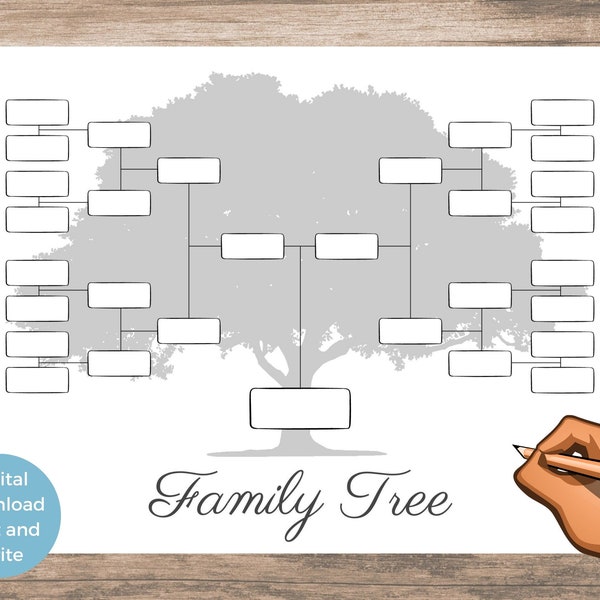 Family Tree Chart - Etsy