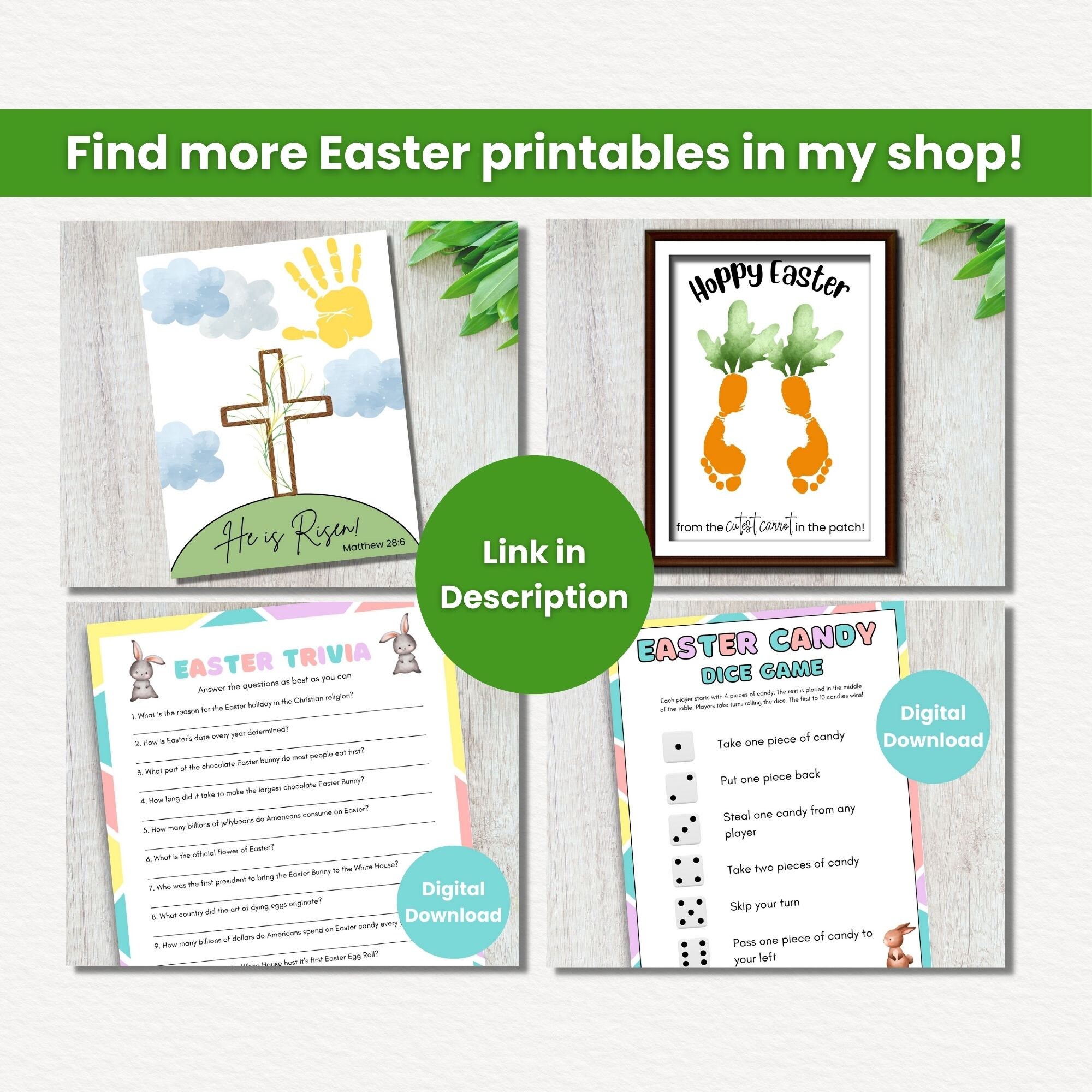 Easter Bible Trivia Game Printable, Christian Easter Games, Sunday ...
