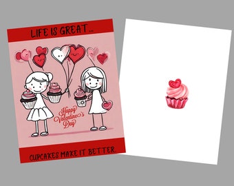 5" x 7" Valentines Card Life is Great