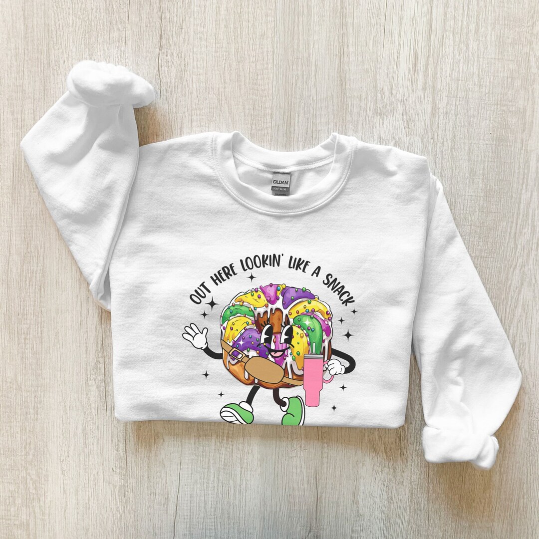 Mr Jingle King Cake Adult Sweatshirt