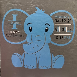 Elephant Birth Announcement