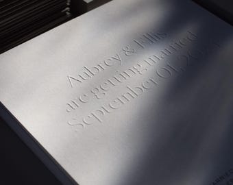 Modern Wedding Invitation | Gold Foil | Letterpress | Minimal Wedding Invitation | Wedding Invitations | Luxury | The Nyhavn Invitation