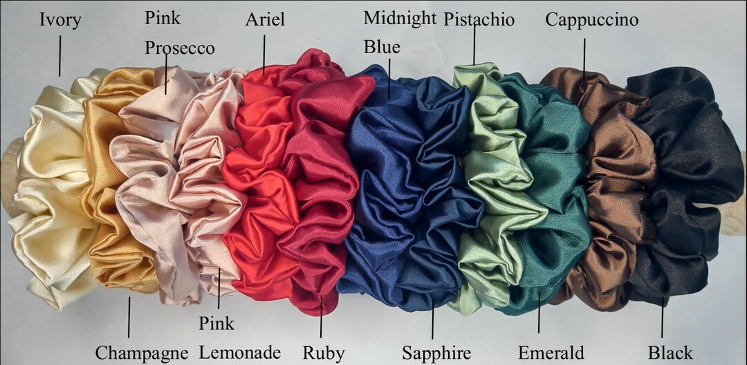 Satin Scrunchies / Bridesmaid Proposal / Sleep Hair Protection / Hair ...