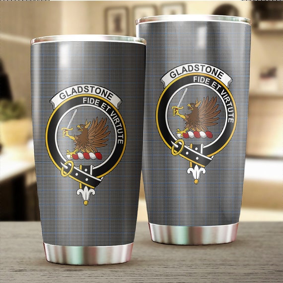 Tartanforlife Gladstone Clan Badge Tartan Tumbler Etsy