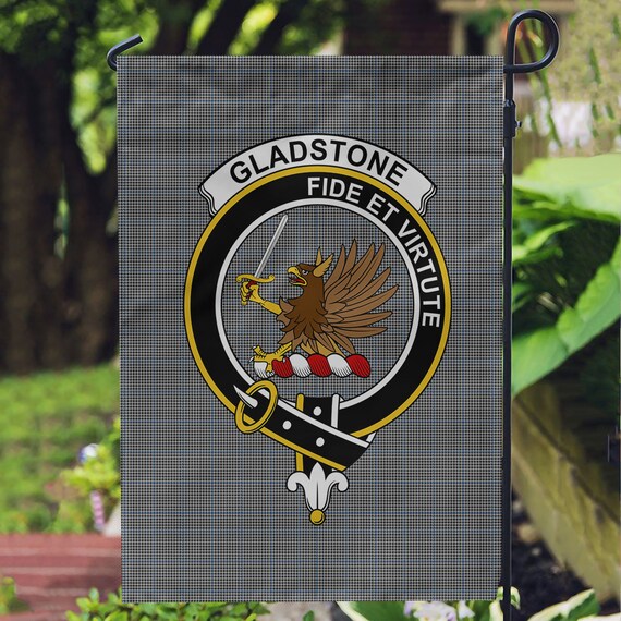 Tartanforlife Gladstone Clan Badge Tartan Garden Flag Etsy