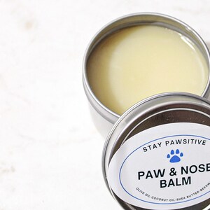 Unscented Dog Paw & Nose Balm | All Natural Paw Balm | Healing Pet Salve | Cracked Paw Care | Puppy Safe Moisturizer | Dog Skincare