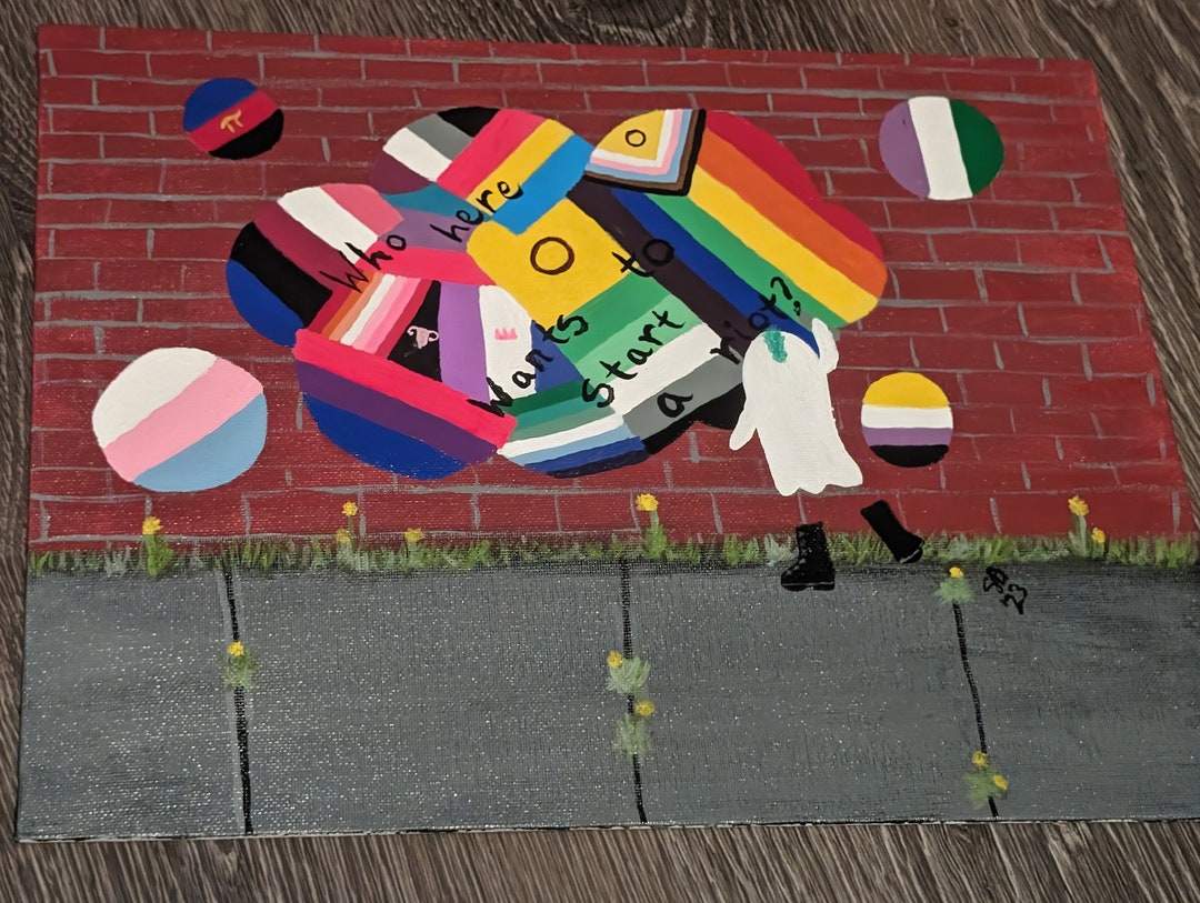 Pride Riot Graffiti Painting - Etsy