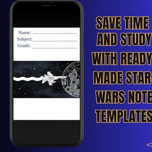 Star Wars-studiepaket | Mallar för anteckningar, tankekartor, blurting och studieplanerare i PDF-format