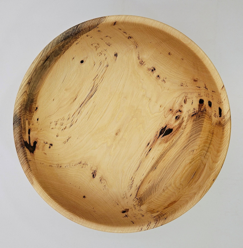 12.625 Hickory Salad Bowl or Serving Dish Hickory Fruit Bowl Large