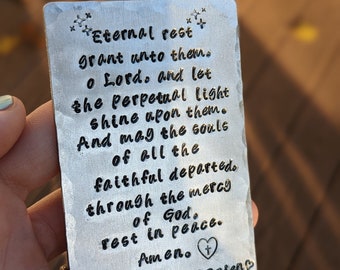 Eternal Rest Prayer Card