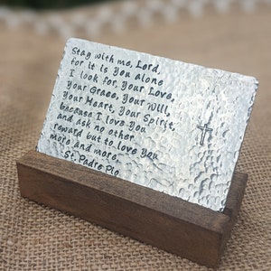 Stay with me, Lord Prayer Card