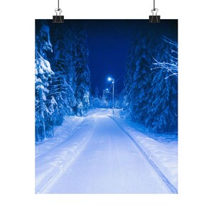 Matte Vertical Winter Wall Poster
