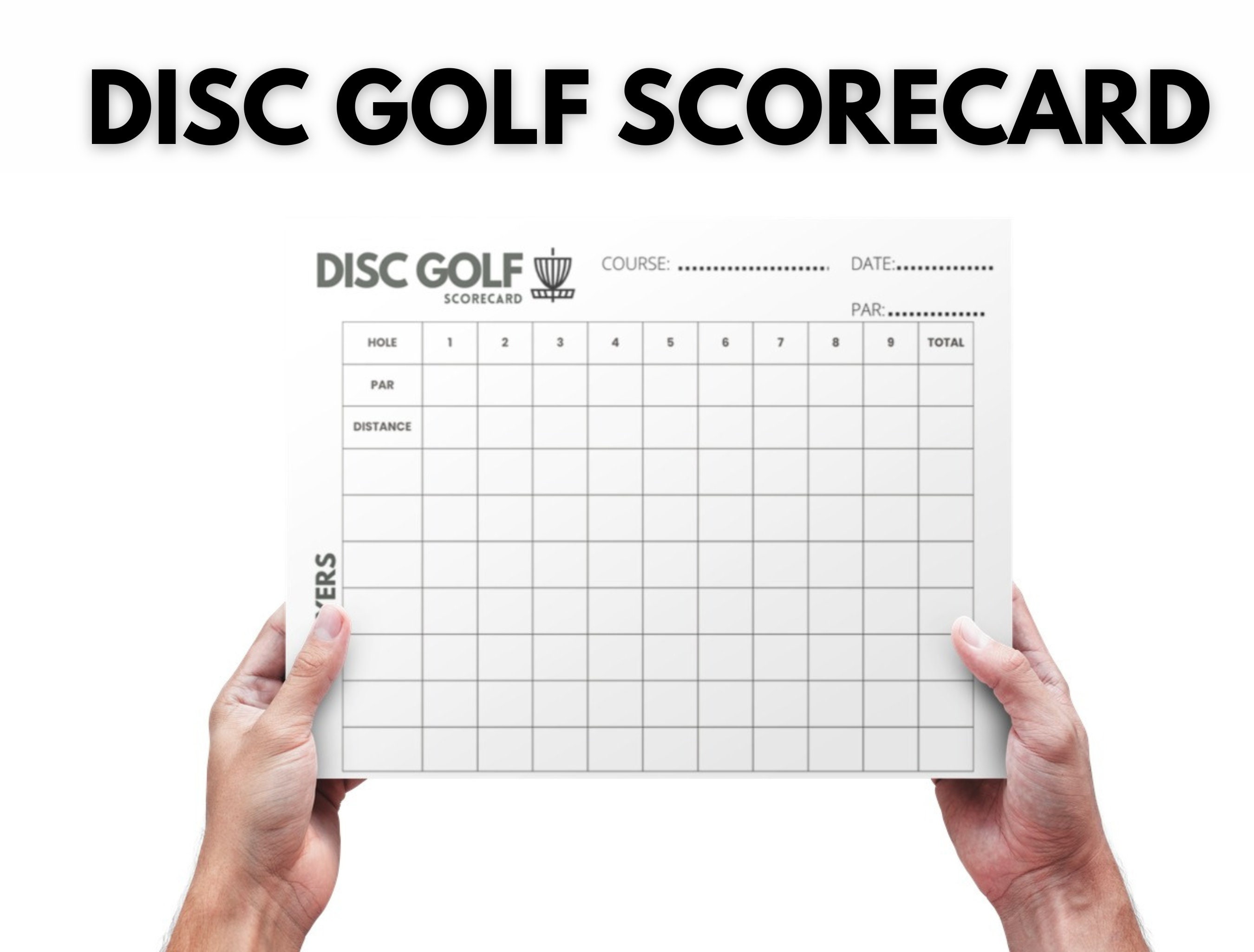 Disc Golf Score Card Disc Golf Score Sheet Disc Golf Printable PDF - Etsy