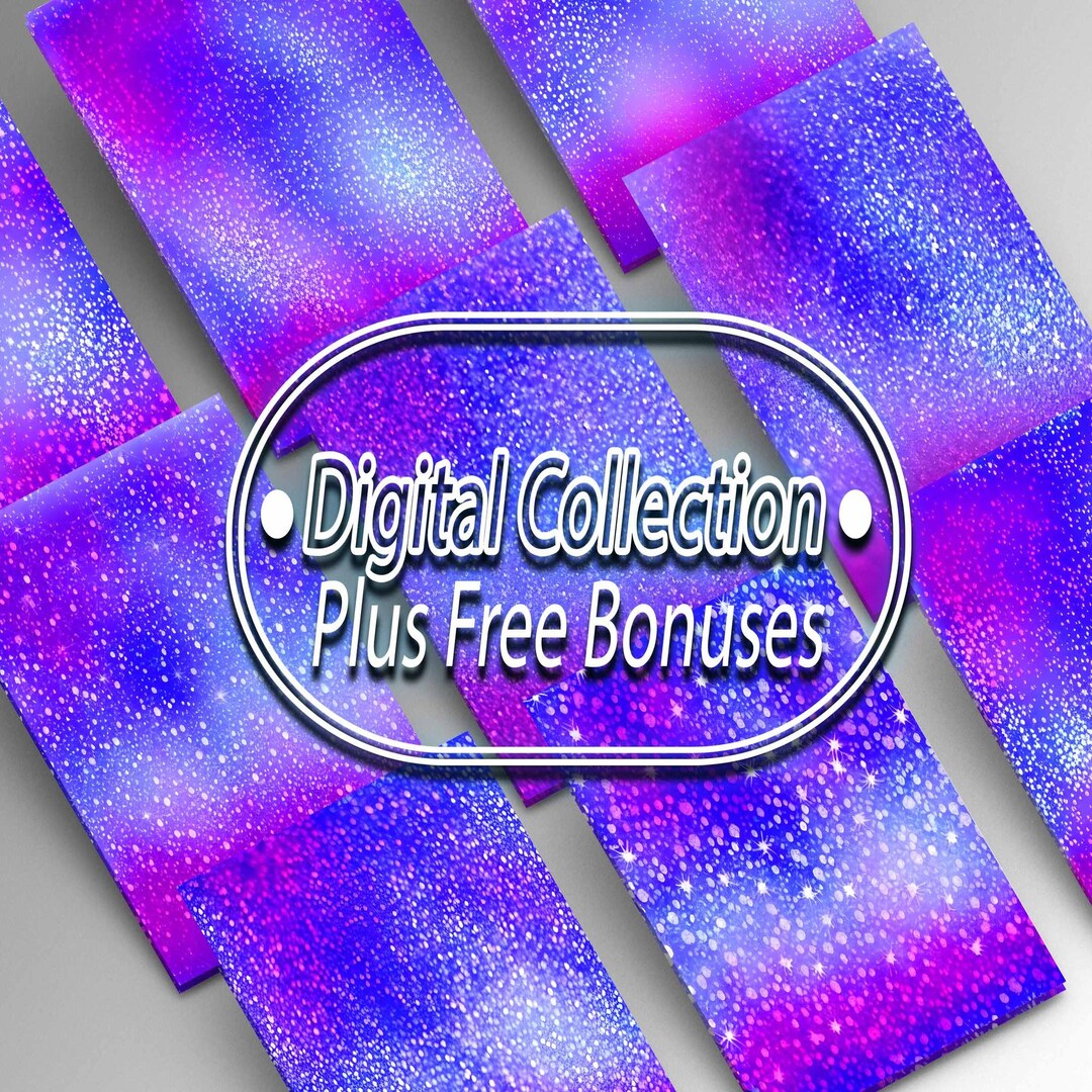 BLUE GLITTER PATTERN Digital Art Print Blue Glitter Seamless Ornamental ...