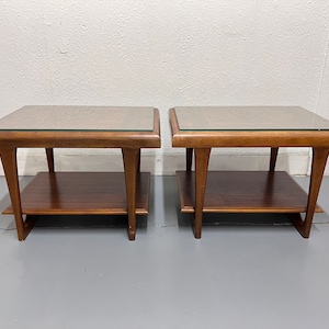 Lane MCM Sculpted End Tables