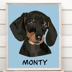 Individuelles, handgezeichnetes Haustierporträt – Einzigartiger Cartoon-Stil, ideales Geschenk für Tierliebhaber, Katzen- oder Hundedenkmal in digitaler Version | DIN A5 | DIN A4 | A3