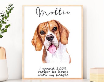 Hound dog artwork - Featuring Basset, Beagle, Weimaraner, Ridgeback and Greyhound with custom funny message | A4 | A5 | Greeting card