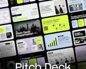 Business Pitch Deck Canva Template | Startup Investor Presentation | PowerPoint PPT | 36 Editable Slides