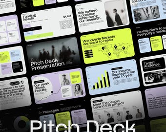 Sjabloon voor zakelijke canva-presentatiepitch | 36 bewerkbare dia's