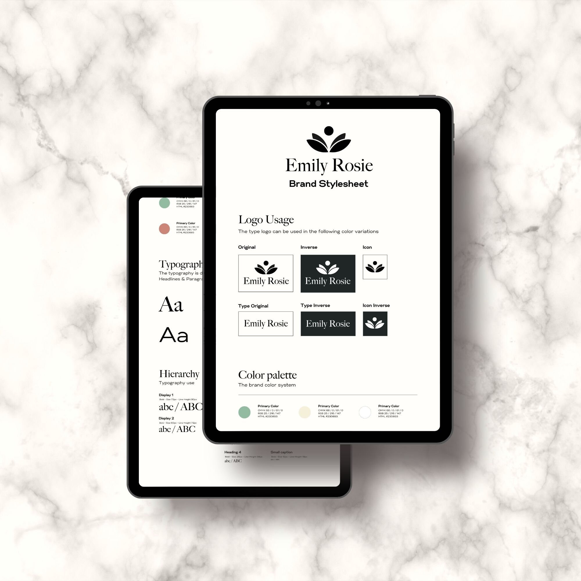 Branding Style Guide Kit Template Logo Design Canva Etsy