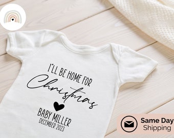 Personalized Baby Onesies® | Be Home for Christmas | Custom Onesie®,  Baby Shower Gift, Baby Announcement, Baby Clothes, Online Boutique