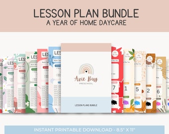 Home Daycare | Daycare Lesson Plans | 12 Month | Preschool Learning | Toddler Printables | Homeschool | Daycare Provider Planning