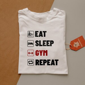 Gym SVG - Fitness SVG - Eat Sleep Gym Repeat SVG - Gym Svg - Digital ...