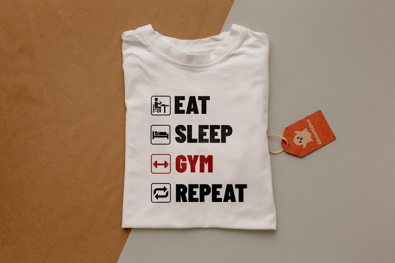 Gym SVG - Fitness SVG - Eat Sleep Gym Repeat SVG - Gym Svg - Digital ...