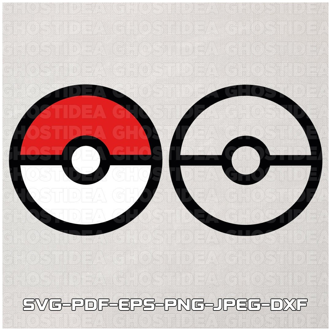 Poke Ball SVG Anime SVG Ball Svg Digital Clipart Svg Png 