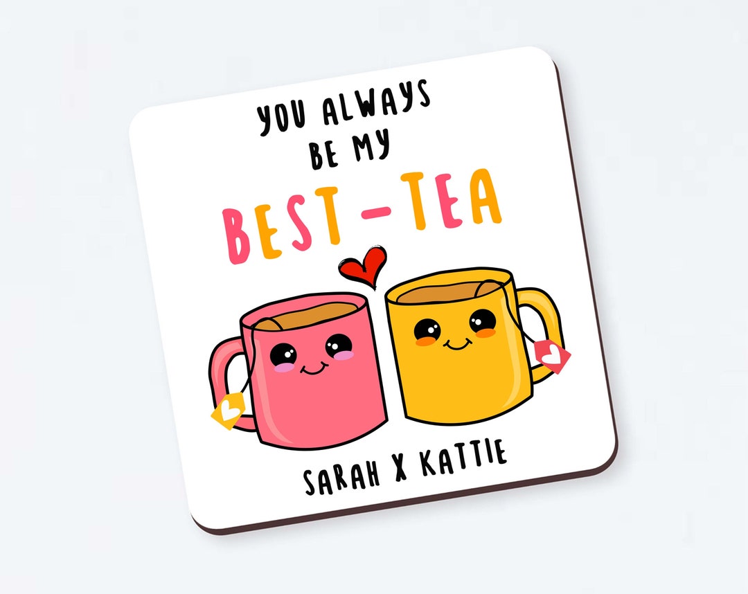 Personalized "name" You'll Always Be My Bestie Coaster - Personalized Coaster, Birthday Gift ...