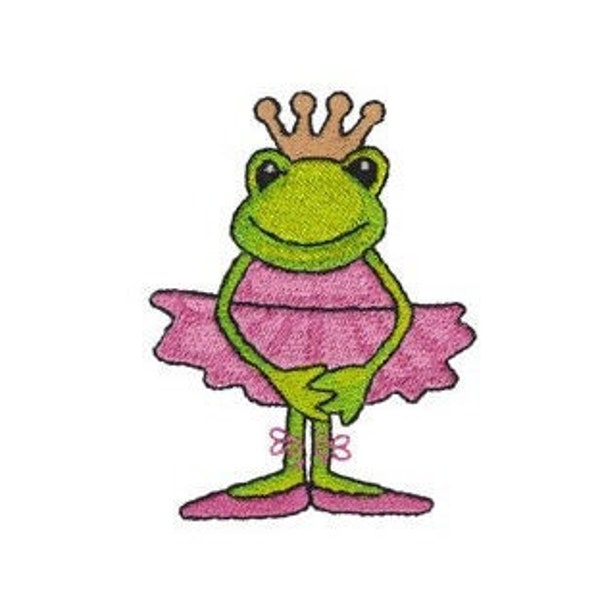 Frog Ballerina - Machine Embroidery Design