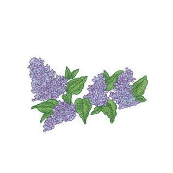 Lilac Flowers - Machine Embroidery Design