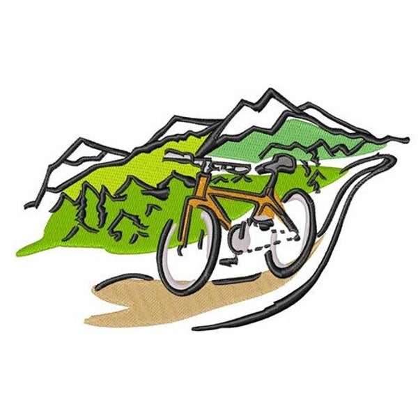 Mountain Bike - Machine Embroidery Design