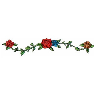 Rose Border - Machine Embroidery Design