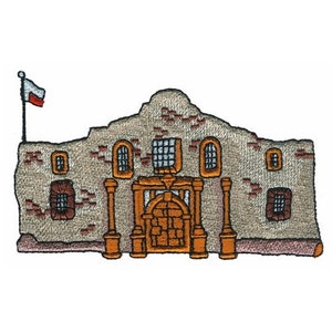 2x3 Inch Historical Alamo Tactical Flag Patch - Velcro Backing For Hats & Gear