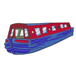 Narrow Boat - Machine Embroidery Design
