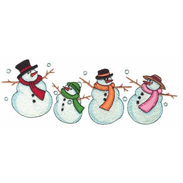 Snowmen - Machine Embroidery Design