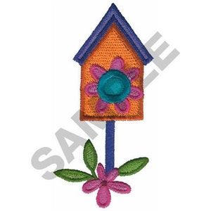 Bird House - Machine Embroidery Design