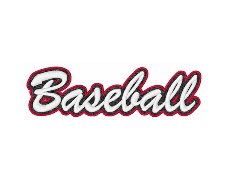 Baseball Machine Embroidery Design Etsy
