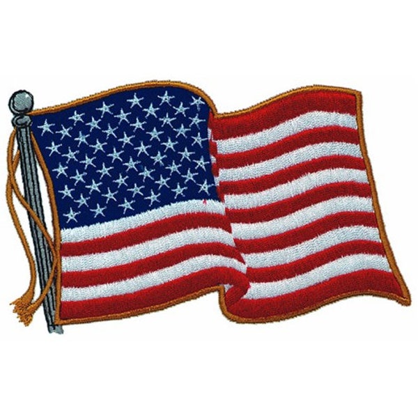 American Flag - Machine Embroidery Design
