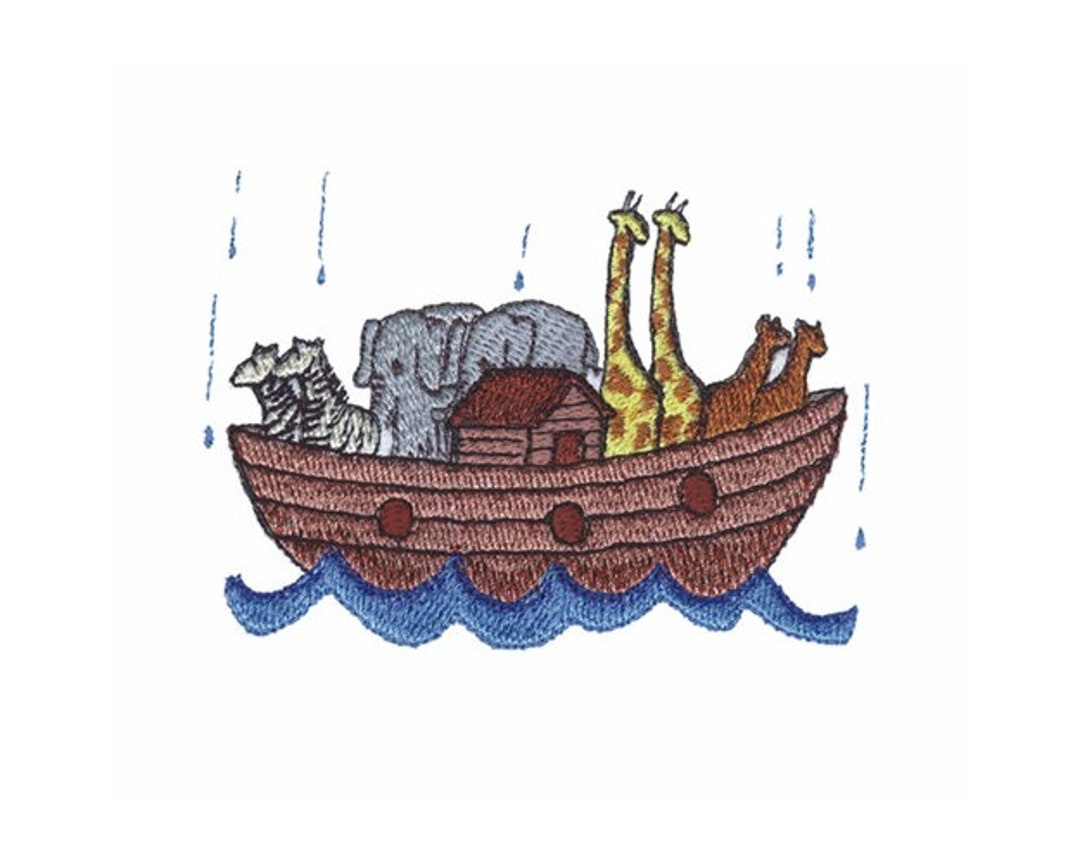 Noahs Ark Machine Embroidery Design Etsy